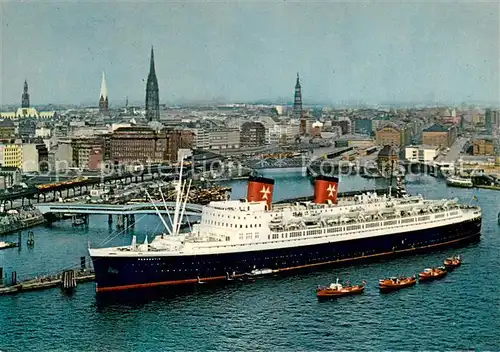 AK / Ansichtskarte 73823085 Dampfer_Oceanliner HANSEATIC Hamburg Atlantik Linie 30029 BRT  