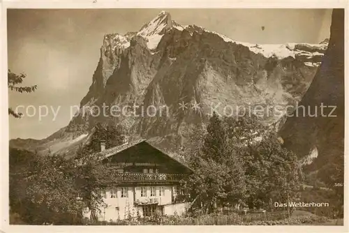 AK / Ansichtskarte Wetterhorn_3236m_Lauterbrunnen_BE Panorama 