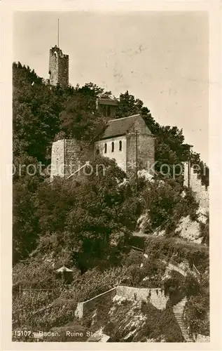 AK / Ansichtskarte Baden__AG Ruine Stein 