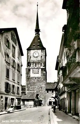 AK / Ansichtskarte Aarau_AG Alter Stadtturm Aarau_AG