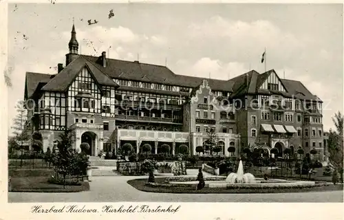 AK / Ansichtskarte 73823394 Bad_Kudowa_Kudowa-Zdroj_Niederschlesien_PL Kurhotel Fuerstenhof 