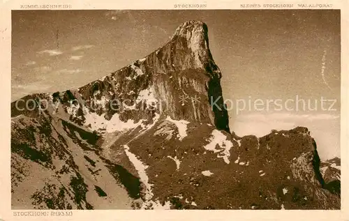 AK / Ansichtskarte Stockhorn_2193m_BE Kleines Stockhorn Walalpgrat 