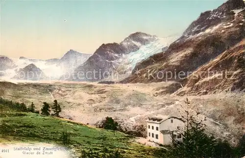 AK / Ansichtskarte Staffelalp_Zmuttgletscher_Zmutt_VS Panorama 