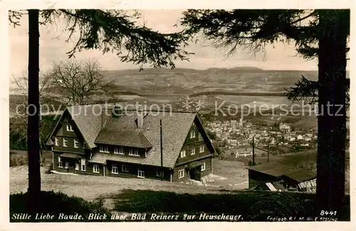 AK / Ansichtskarte 73823698 Bad_Reinerz_Duszniki-Zdrój_PL Stille Liebe Baude mit Heuscheuerblick 