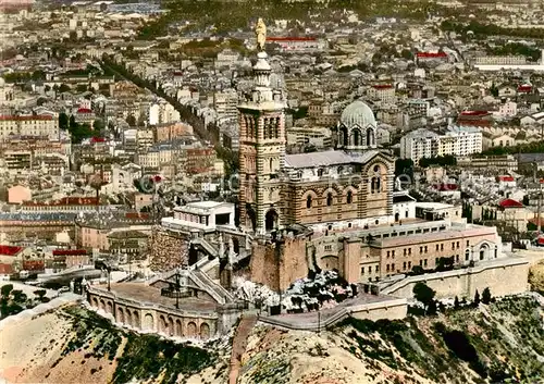 AK / Ansichtskarte Marseille_13 Vue aerienne de la Basilique Notre Dame de la Garde 