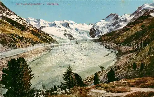 AK / Ansichtskarte Morteratschgletscher von Chuenetta Morteratschgletscher