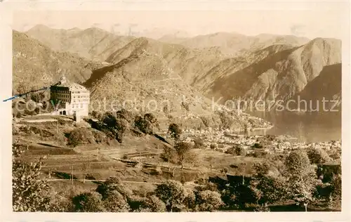 AK / Ansichtskarte Lugano_Lago_di_Lugano_TI Kurhaus Bademaria 