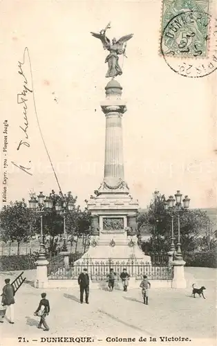 AK / Ansichtskarte Dunkerque_Duenkirchen Colonne de la Victoire 