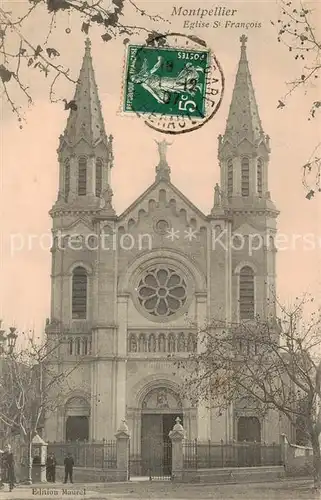 AK / Ansichtskarte Montpellier_Herault Eglise St Francois Montpellier Herault