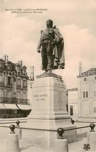 AK / Ansichtskarte Ligny en Barrois_55_Meuse Statue du General Barrois 