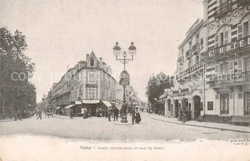 AK / Ansichtskarte Vichy_03_Allier Place Victor Hugo et Rue de Nimes 