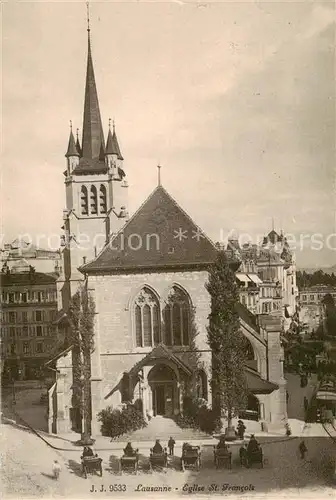 AK / Ansichtskarte Lausanne_VD Eglise St Francois Lausanne VD