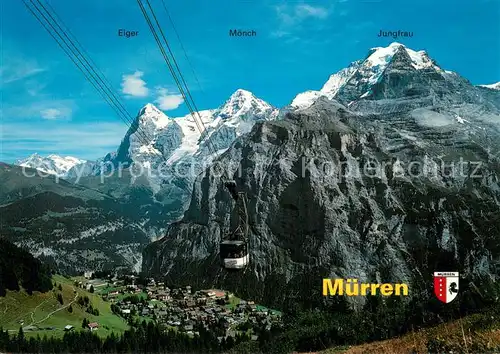 AK / Ansichtskarte Seilbahn_Cable Car_Telepherique Muerren  