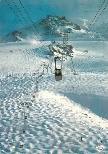 AK / Ansichtskarte Seilbahn_Cable Car_Telepherique Mont Blank Grands Montets  