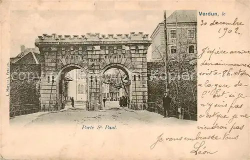 AK / Ansichtskarte Verdun__55_Meuse Porte Saint Paul 