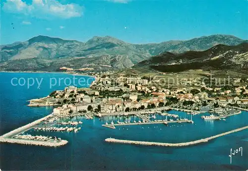 AK / Ansichtskarte Saint Florent_Haute Corse Vue generale aerienne de la Ville et du Port Saint Florent Haute Corse