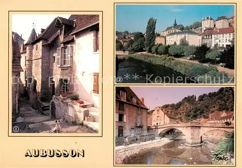 AK / Ansichtskarte Aubusson_Creuse La vieille ville La Creuse Le pont de la Terrade Aubusson Creuse