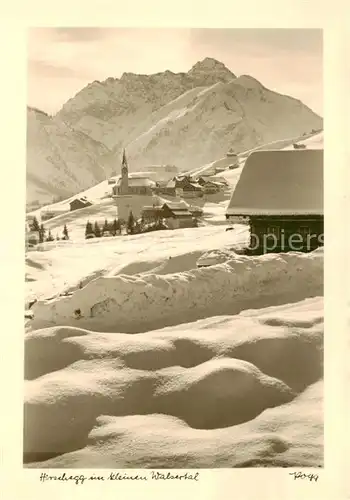 AK / Ansichtskarte 73826271 Hirschegg_Kleinwalsertal_Vorarlberg Winteridyll Hirschegg_Kleinwalsertal