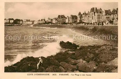 AK / Ansichtskarte Parame_St Malo_35 La Plage a mer haute 