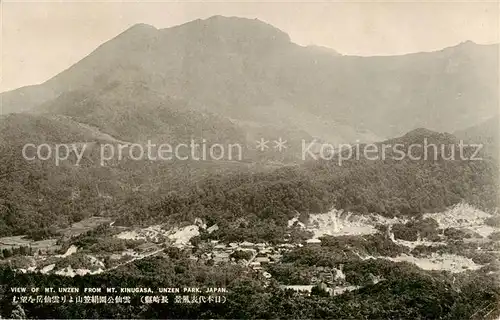 AK / Ansichtskarte 73826691 Unzen_Mount_Unzen_Japan Viewof Mt Unzen 