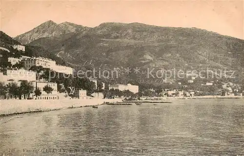 AK / Ansichtskarte Garavan_Menton Vue sur Garavan prise du Quai Bonaparte Garavan Menton