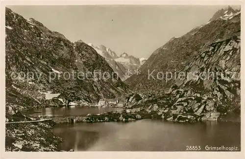 AK / Ansichtskarte Grimsel_Hospiz Panorama mit Grimselsee 