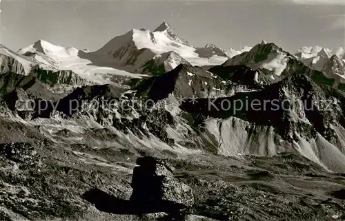 AK / Ansichtskarte Bella_Tola_VS Vue sur Brunegghorn Weisshorn Rothorn Gabelhorn 