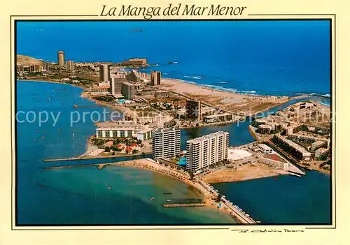 AK / Ansichtskarte 73827245 La_Manga_del_Mar_Menor_ES Vista parcial aerea 