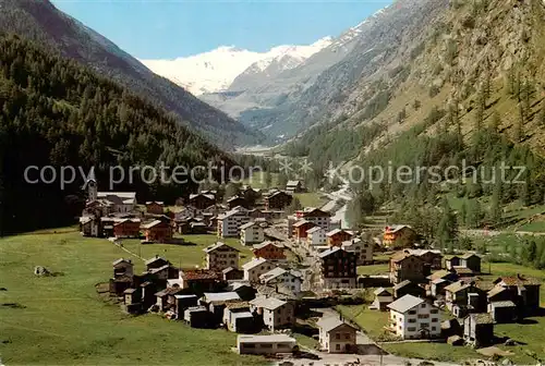 AK / Ansichtskarte Almagell_Saas Almagell_VS Panorama Monte Moropass Faderhorn Walliser Alpen 