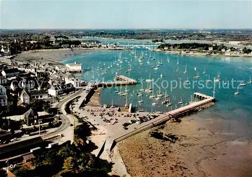 AK / Ansichtskarte La_Trinite sur Mer_56_Morbihan Vue d ensemble du port et la riviere vue aerienne 