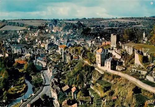 AK / Ansichtskarte Aubusson_Creuse Vue generale Chapitre et la Tour de l Horloge vue aerienne Aubusson Creuse