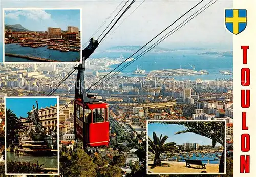 AK / Ansichtskarte Toulon_ sur Mer_83_Var Vue partielle et la telepherique 