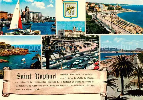 AK / Ansichtskarte Saint Raphael__83_Var Le Port Le Boulevard Felix Martin Parc Santa Lucia  