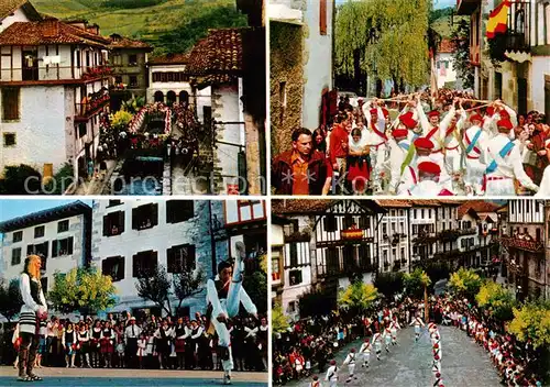 AK / Ansichtskarte 73828078 Lesaka_Pamplona_Navarra_ES Danzas Beascas dia de San Fermin 