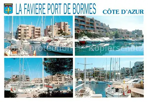 AK / Ansichtskarte La_Faviere__83_Cote_D_Azur Divers aspects du Port de Bormes  