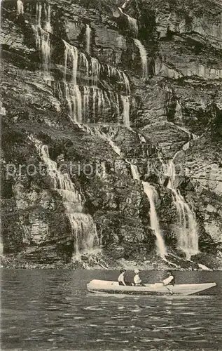 AK / Ansichtskarte Oeschinensee_oeschinensee_1578m_BE Traenen der Weissen und Wilden Frau 