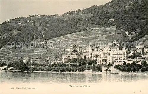 AK / Ansichtskarte Territet_Montreux_VD Hotel Eden 