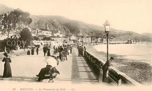 AK / Ansichtskarte Menton_06 La Promenade du Midi 