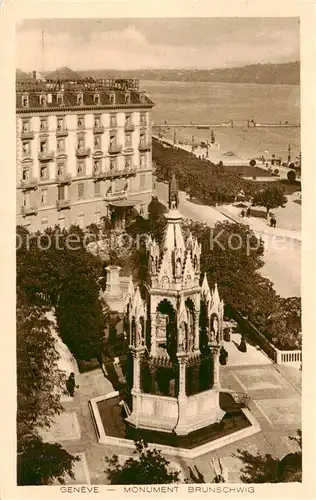 AK / Ansichtskarte Geneve_GE Monument Brunschwig Geneve_GE