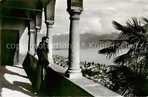 AK / Ansichtskarte Locarno_Lago_Maggiore_TI visto dal Santuario Madonna del Sasso 