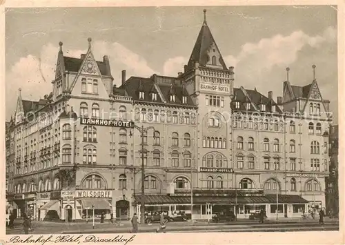 AK / Ansichtskarte 73828745 Duesseldorf Bahnhof Hotel Duesseldorf