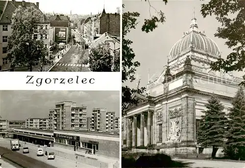 AK / Ansichtskarte 73828757 Zgorzelec_Goerlitz_Niederschlesien_PL Ulica Feliksa Dzierzynskiego Osiedle mieszkaniowe Dom Kultury 