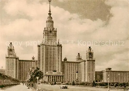 AK / Ansichtskarte 73828782 Moskau_Moscou Staatliche Lomonossow Universitaet Moskau Moscou