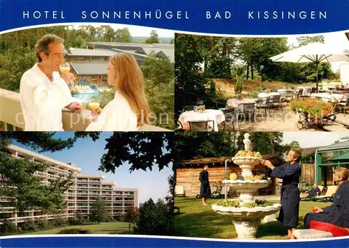 AK / Ansichtskarte 73829163 Bad_Kissingen Hotel Sonnenhuegel Park Brunnen Bad_Kissingen