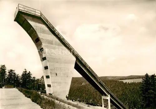 AK / Ansichtskarte 73829289 Oberhof__Thueringen Schanze am Rennsteig 