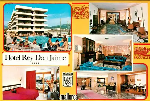 AK / Ansichtskarte 73829491 Santa_Ponsa_Mallorca_Islas_Baleares Hotel Rey Don Jaime Gastraeume Bar Apartments Hallenbad Santa_Ponsa