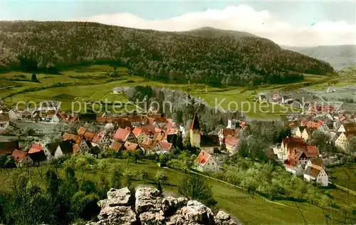 AK / Ansichtskarte Vorra_Pegnitz Panorama Fraenkische Alb Vorra Pegnitz