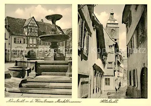 AK / Ansichtskarte 73829806 Neustadt__Haardt_Weinstrasse Marktbrunnen Altstadt 