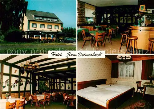 AK / Ansichtskarte 73829872 Roth_Rhein-Hunsrueck-Kreis Hotel Zum Deimerbach Gaststube Bar Zimmer Roth Rhein-Hunsrueck-Kreis