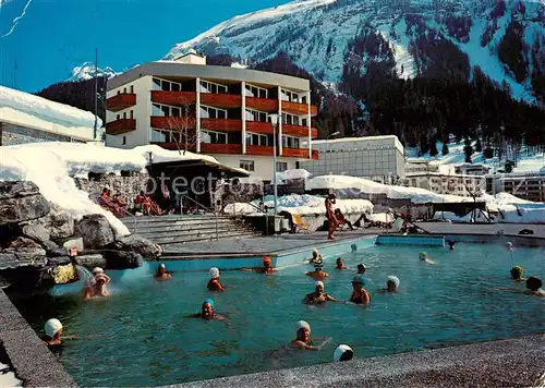 AK / Ansichtskarte  Leukerbad_Loueche-les-Bains_VS Thermal Freiluftbaeder Gehbad und Fussbad 